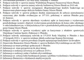 XIII Sesja Rady Miejskiej w Płońsku 