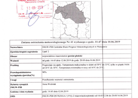 Ostrzeżenie meteorologiczne