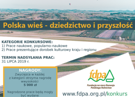  Konkurs Polska wieś - dziedzictwo i przyszłość.