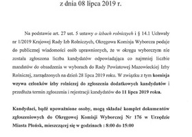 Obwieszczenie Okręgowej Komisji Wyborczej Nr 176 w Płońsku