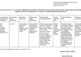 Lokal uzytkowy  położony przy ulicy Sienkiewicza przeznaczony do oddania w najem