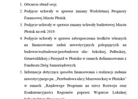 XVI sesja Rady Miejskiej