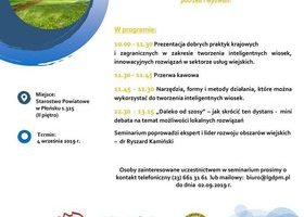 „Inteligentne wioski – nowe standardy w kulturze współpracy na wsi na rzecz zaspakajania lokalnych potrzeb i wyzwań” 