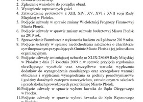 XVIII sesja Rady Miejskiej