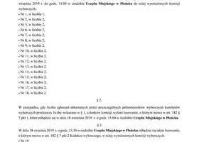Informacja Komisarza Wyborczego w Ciechanowie
