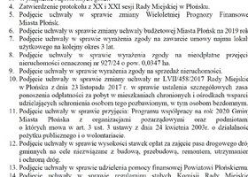 XXII sesja Rady Miejskiej w Płońsku