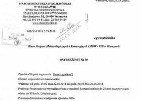 OSTRZEŻENIE Nr 30