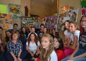 Wizyta francuskiej młodzieży w Miejskiej Bibliotece Publicznej w Płońsku