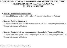 Posiedzenie Stałych Komisji Rady Miejskiej w Płońsku
