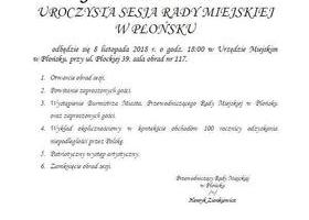 LXXVI Sesja Rady Miejskiej w Płońsku